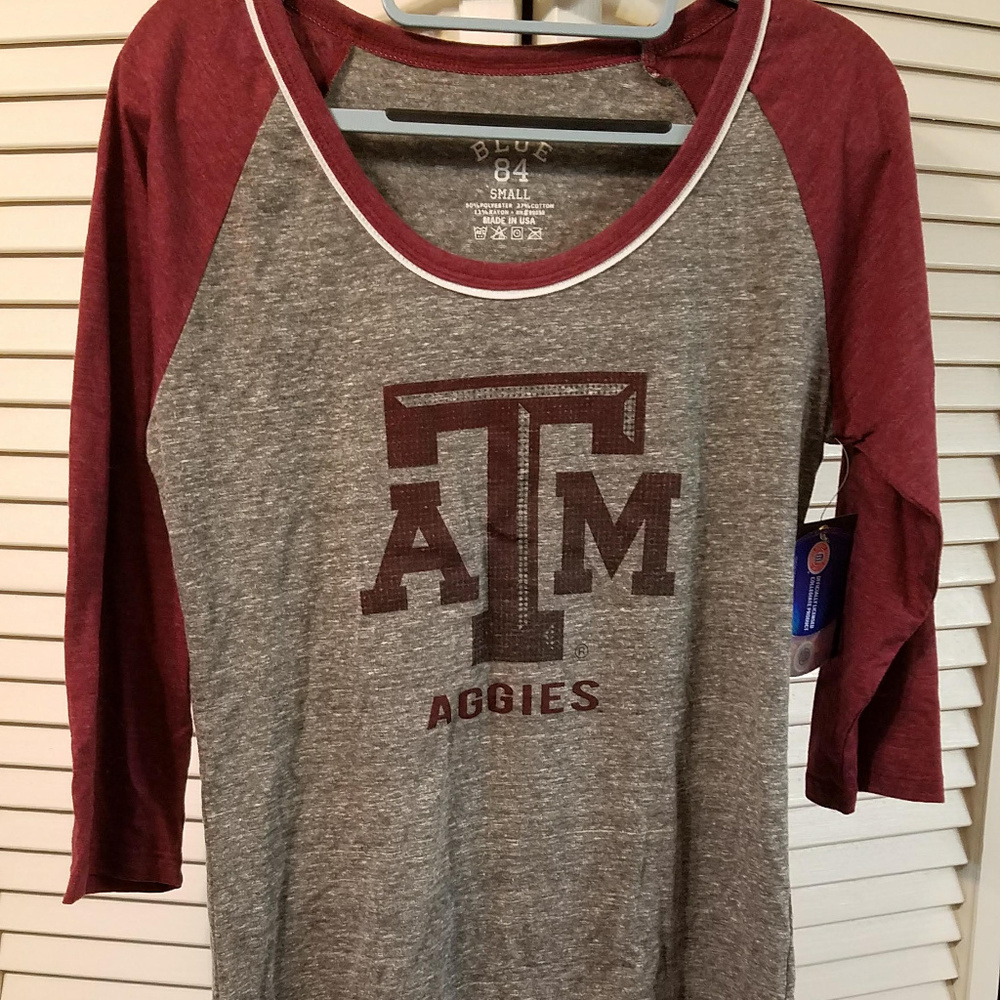 Texas A&M 3/4 Length Raglan Tee